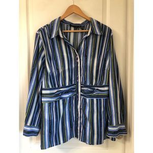 MAGGIE BARNES BUTTON DOWN SHIRT SZ 2X